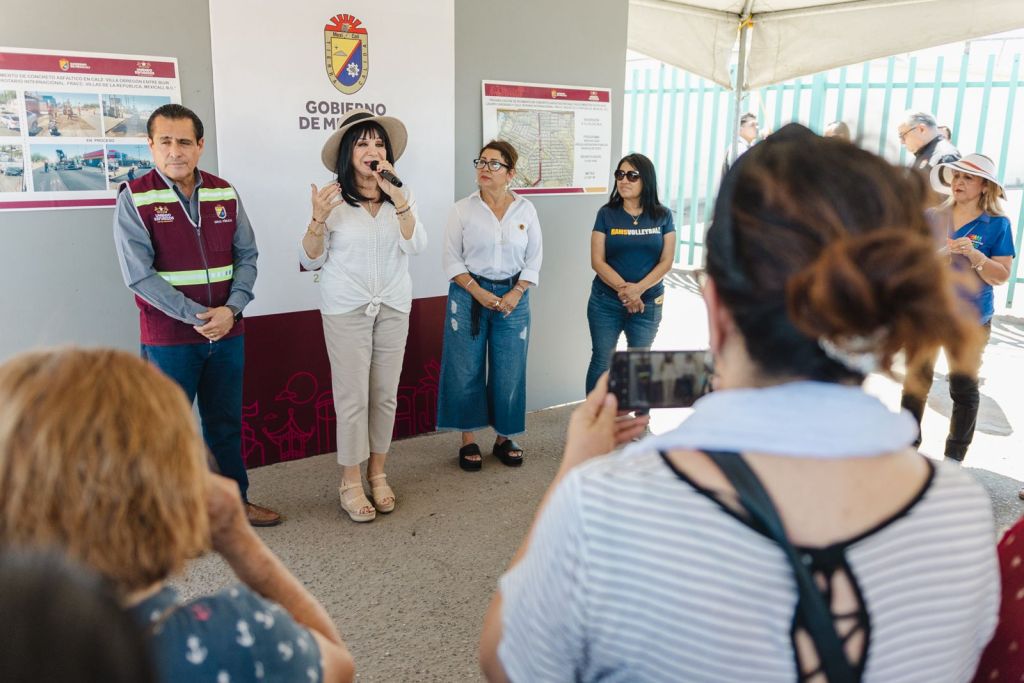 SUPERVISA NORMA BUSTAMANTE AVANCE DE LA REHABILITACIÓN DE CALZ. VILLA&nbsp;OBREGÓN