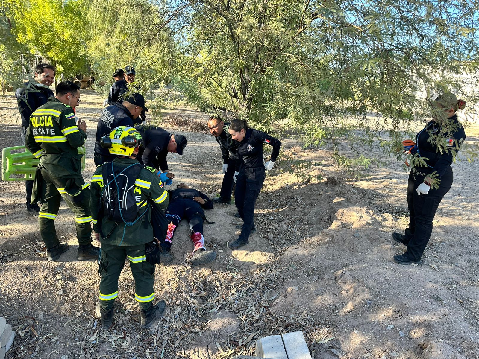 CAPACITAN A POLICÍAS DE MEXICALI EN TÉCNICAS DE RESCATE