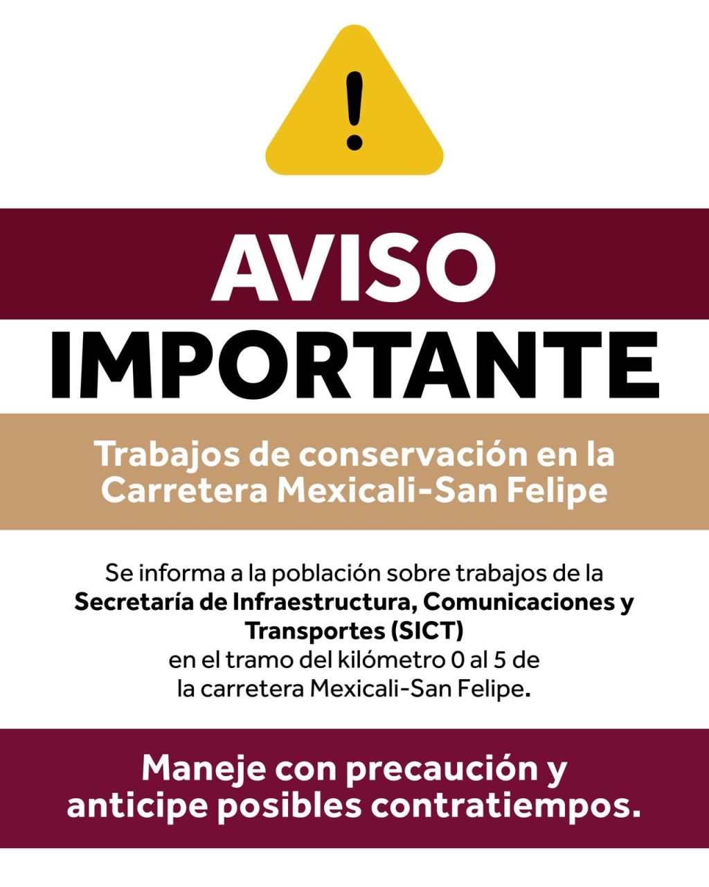 Aviso Importante 🚨🚨