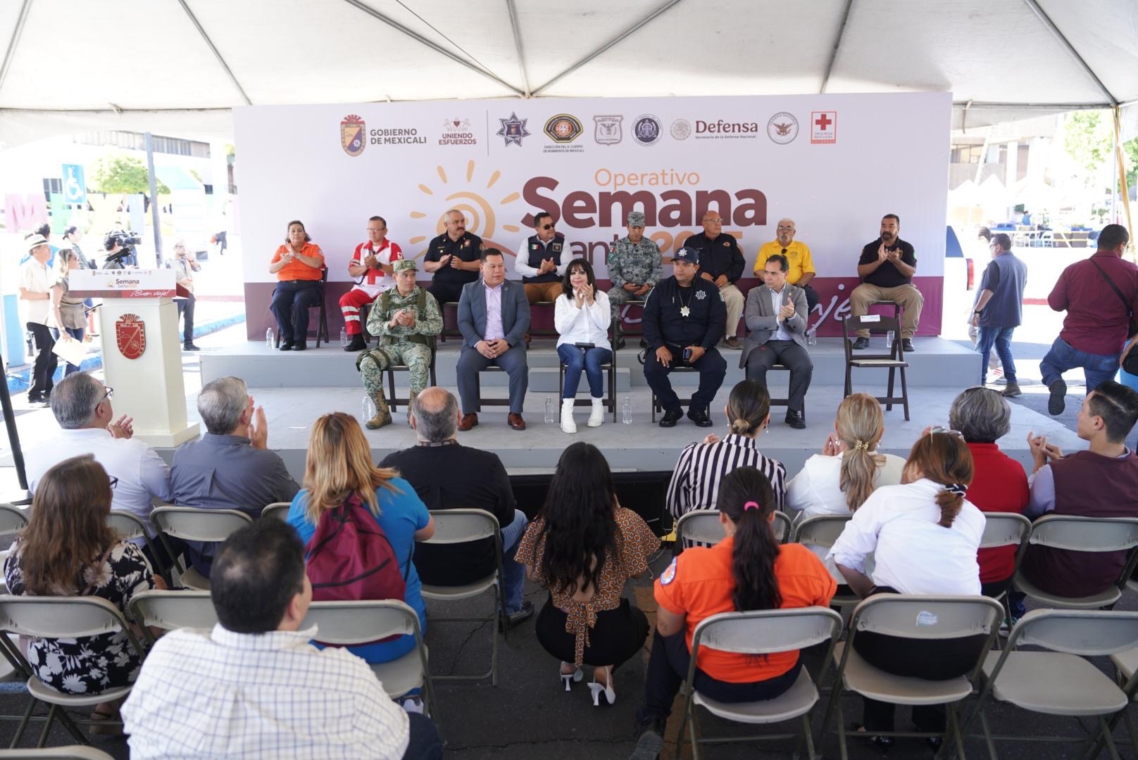 NORMA BUSTAMANTE ACTIVA EL OPERATIVO SEMANA SANTA SEGURA EN MEXICALI.
