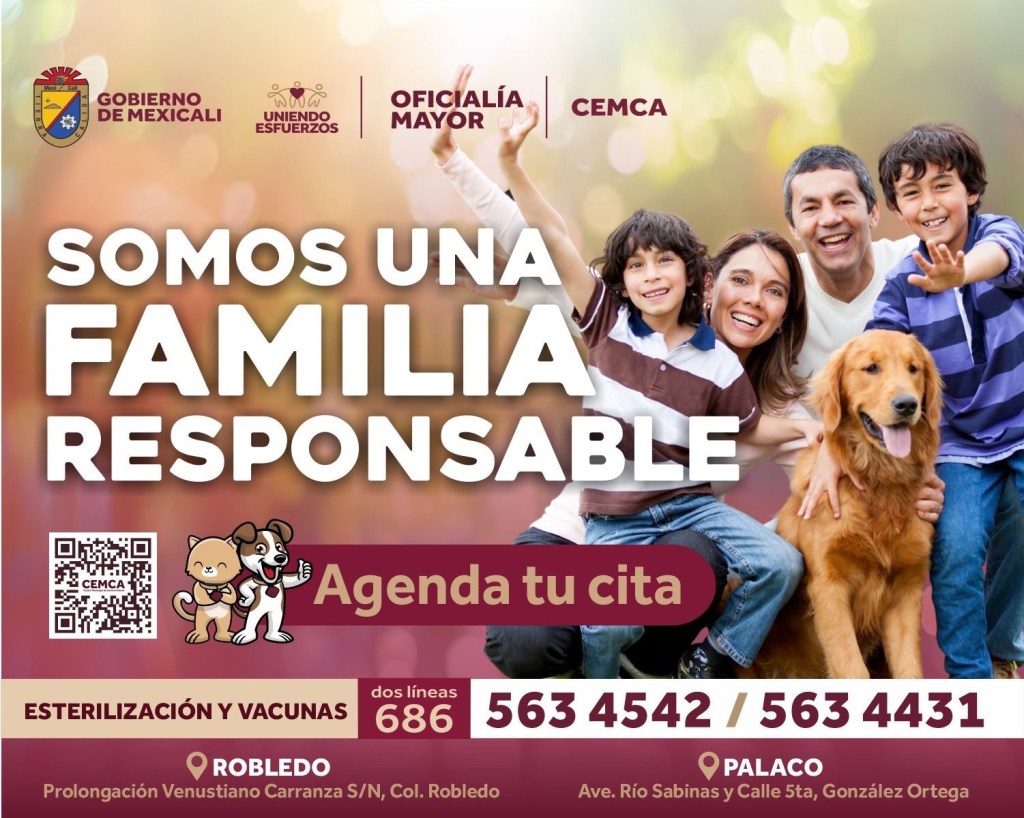 Somos una familia responsable&nbsp;invita.
