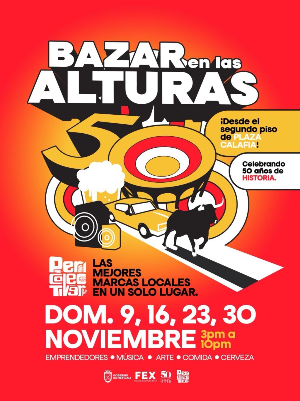 50 AÑOS DE TRADICIÓN: LA PLAZA DE TOROS CALAFIA LO CELEBRA CON EL GRAN «BAZAR EN LAS&nbsp;ALTURAS»
