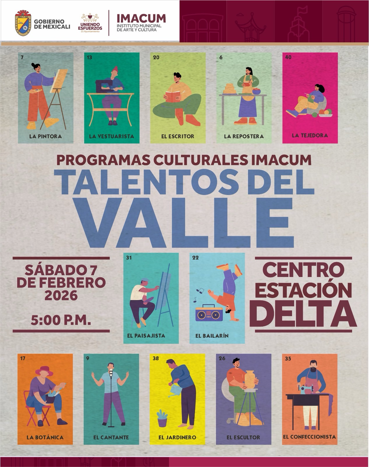 INVITA GOBIERNO DE MEXICALI A «TALENTOS DEL VALLE» EN EL CENTRO DE ESTACIÓN DELTA