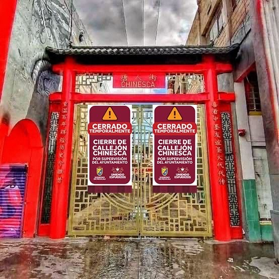 Cerrado el callejón chinesca!!