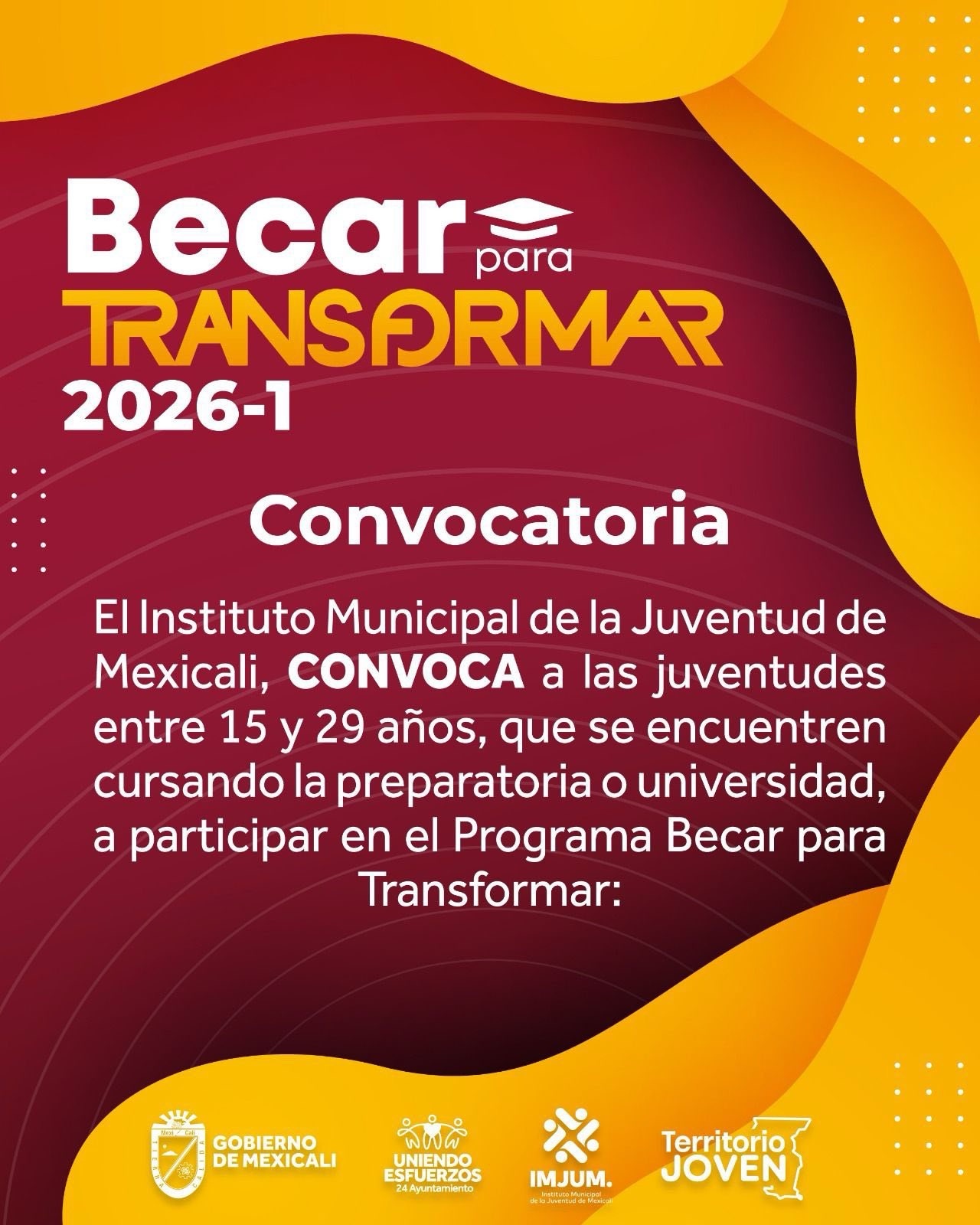 Se abre convocatoria Becar para Transformar.
