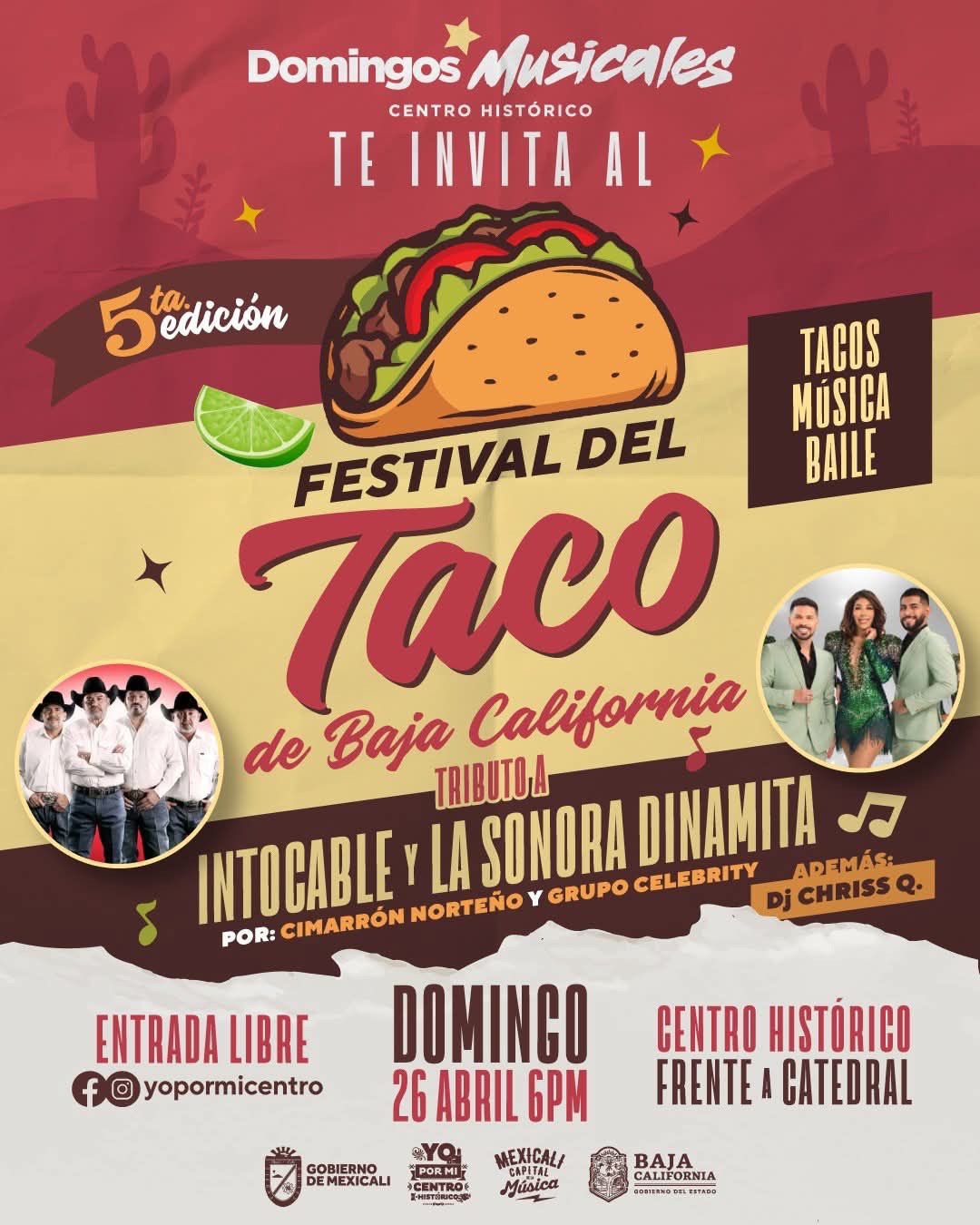 ¡Regresa el Festival del Taco de BC! 🌮🎵